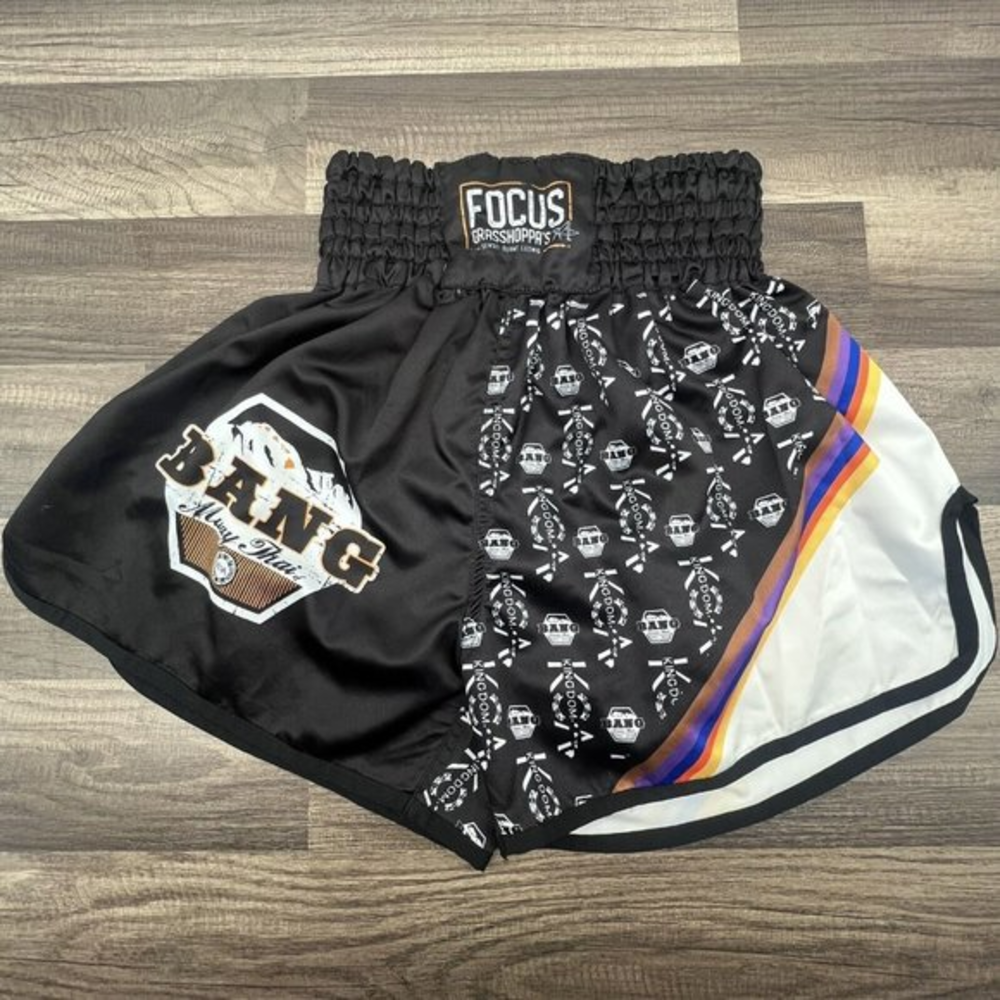 Focus Grasshoppers Women's Athletic Shorts - Black with Multicolor Trim
